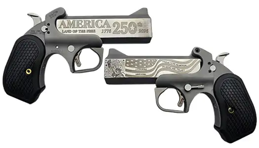 Bond Arms BA250TH-45/410 America 250th 410 Bore | 45 Colt 2 Bead-Blasted Matte Stainless Americas 250th Limited Edition Rough Series Finish Trigger Guard BA250TH-45/410 | LIMITED ED.