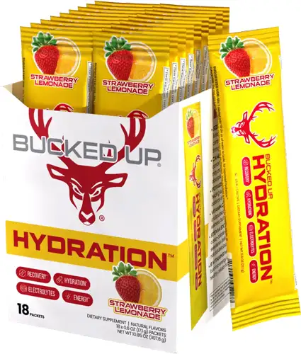 BUCKED UP HYDRATION 2.0 STRAWBERRY LEMONADE 8 COUNT - Bucked Up