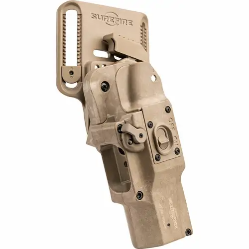 SUREFIRE MASTERFIRE RAPID DEPLOY HOLSTER RH TAN W/COVER