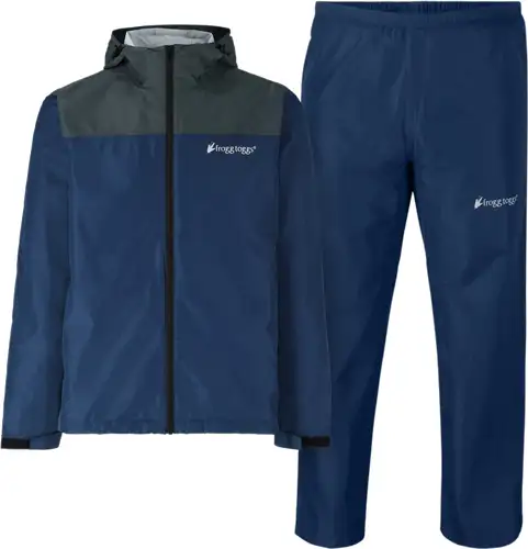 FROGG TOGGS MEN'S VAPOR RAIN SUIT BLUE & GRAY MD/LG - Frog Toggs
