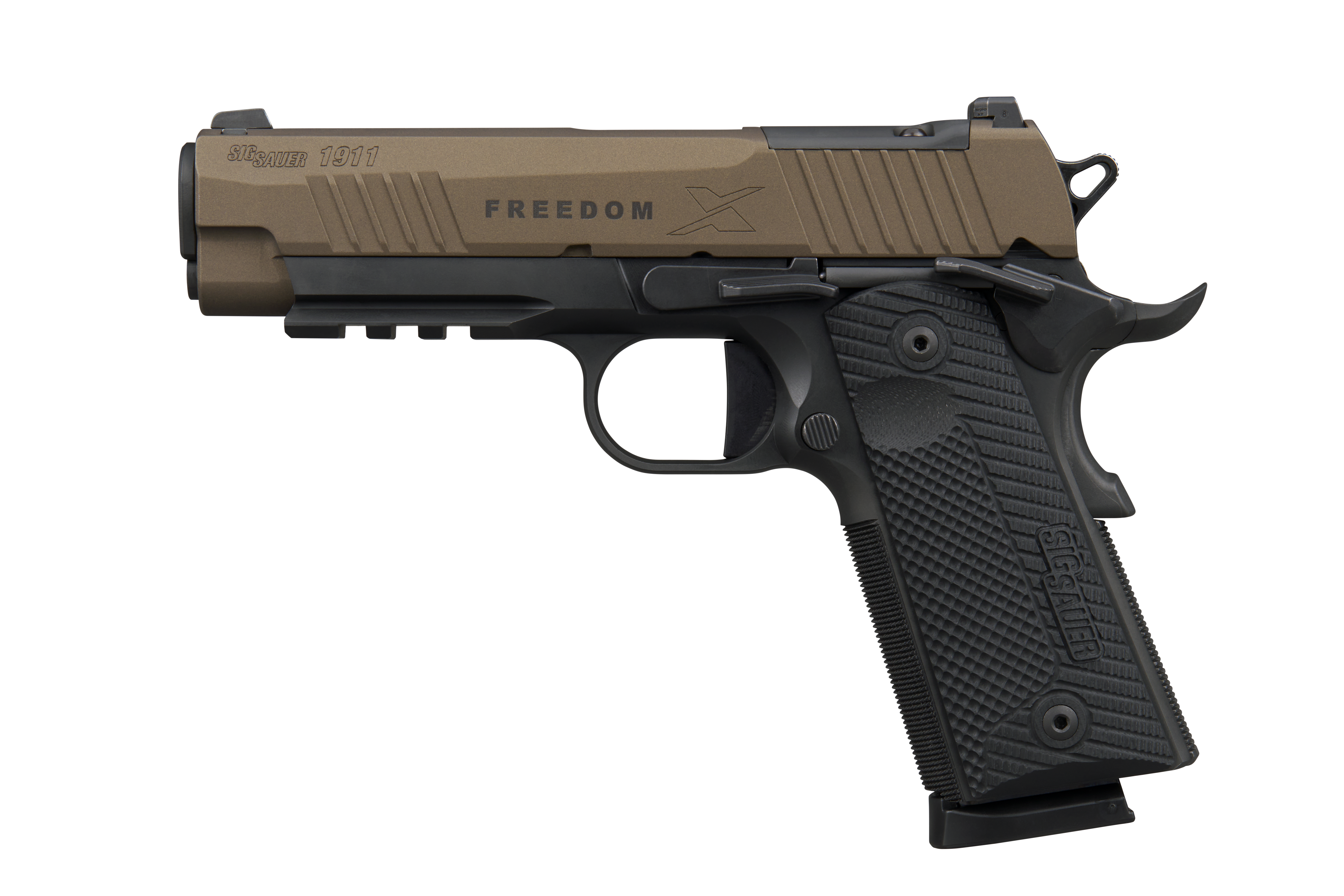 SIG SAUER 1911XCA-45-FBZXR3P 1911 X Carry 45 ACP 4.2" 2-Tone Bronze Semi-Auto Pistol