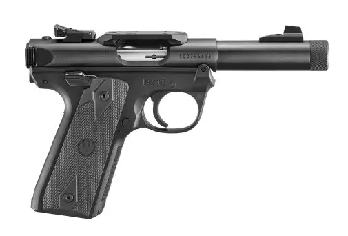RUGER MARK IV 22/45 AMERICAS 250TH ENGRAVED 22LR PISTOL 4.4" T.B. BLACK 2-10RD MAGS