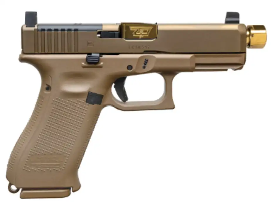 GLOCK 19X V C4 GG 9MM GOLD THREADED BARREL 19RD OR