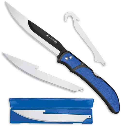 OUTDOOR EDGE RAZOR FIN 4-BLADE COMBO SET BLUE BLISTER PACK - Outdoor Edge