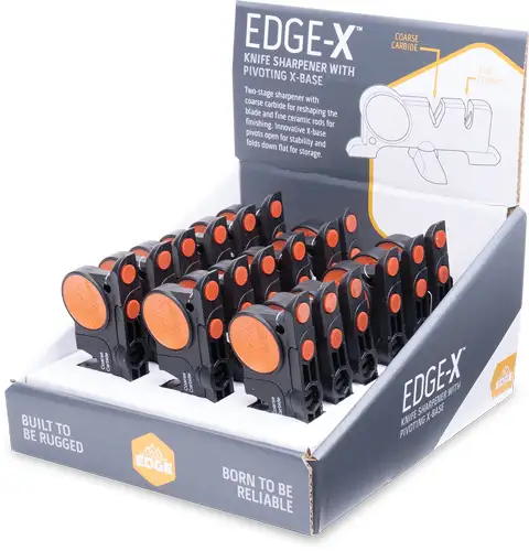 OUTDOOR EDGE GAME EDGE-X SHARPENER 18PC COUNTER DISPLAY - Outdoor Edge Knives