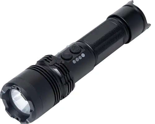 GUARD DOG LIGHTSAFER STUN GUN W/ TAC LIGHT MAX VOLTAGE BLK - Guard Dog Security