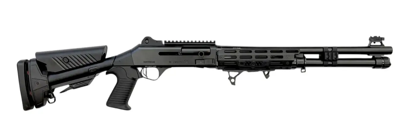 ORTHOS RAIDER S4 SGA 12GA 18.5 IN PORTED BBL MLOK HG BLK PIN STOCK BENELLI CHOKE ( NY COMP ) - Orthos