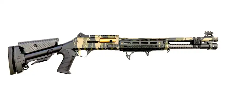 ORTHOS RAIDER S4 SGA 12GA 18.5 IN PORTED BBL MLOK HG CAMO ELITE PIN STOCK BENELLI CHOKE ( NY COMP ) - Orthos