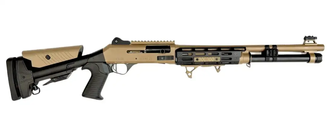 ORTHOS RAIDER S4 SGA 12GA 18.5 IN PORTED BBL MLOK HG FDE PIN STOCK BENELLI CHOKE ( NY COMP) - Orthos