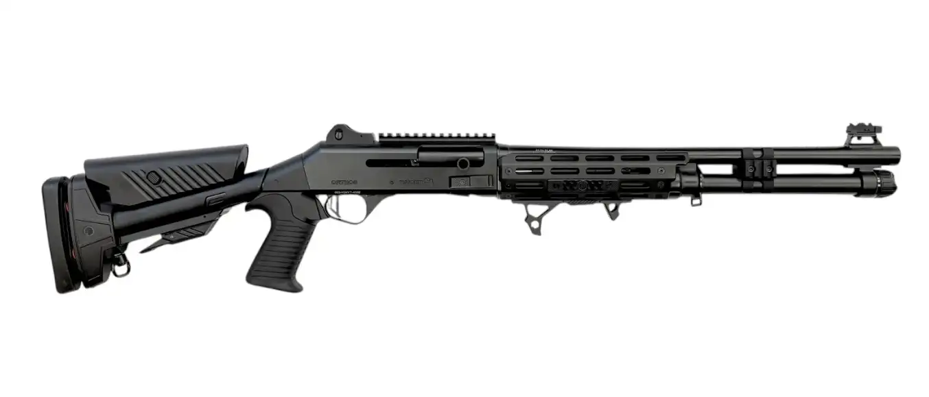 ORTHOS RAIDER S4 SGA 12GA 18.5 IN PORTED BBL MLOK HG BLK PIN STOCK BENELLI CHOKE ( NY CITY COMP ) - Orthos