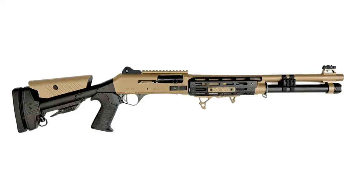 ORTHOS RAIDER S4 SGA 12GA 18.5 IN PORTED BBL MLOK HG FDE PIN STOCK BENELLI CHOKE ( NY CITY COMP ) - Orthos