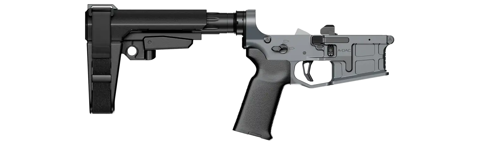 RADIAN MODEL 1 - COMPLETE LOWER RECEIVER - A-DAC 15 - PISTOL FBX TRIGGER RADIAN GREY - Radian Weapons