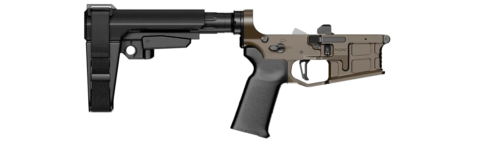 RADIAN MODEL 1 - COMPLETE LOWER RECEIVER - A-DAC 15 - RIFLE FBX TRIGGER RADIAN BROWN - Radian Weapons
