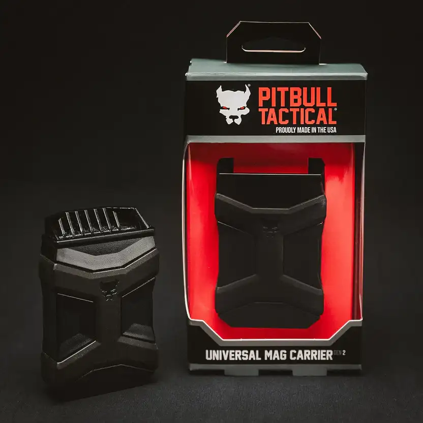 PITBULL TACTICAL UNIVERSAL MAG CARRIER STEALTH BLACK GEN 2 - Pitbull Tactical