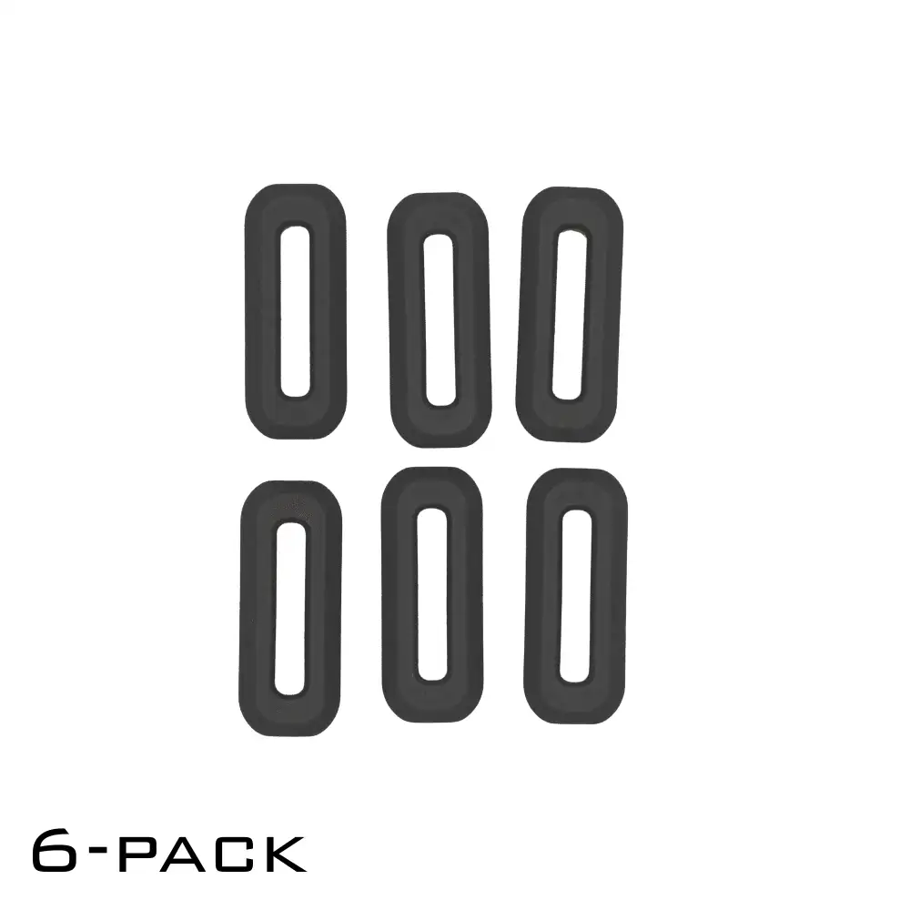 XTECH THRU-FLO PASS THRU RUBBER RAIL COVER FOR MLOK (6PK) - BLACK - Xtech Tactical