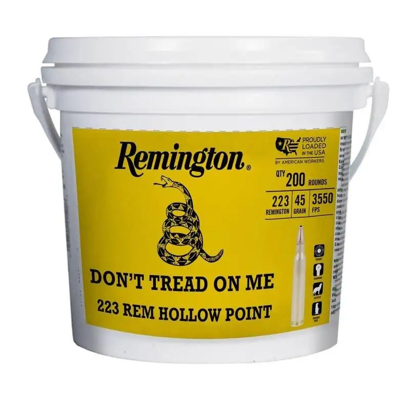 REMINGTON AMO 223 REM 45GR JHP 200RD DTOM BUCKET