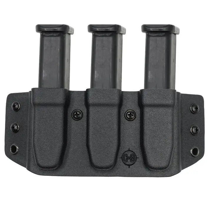 C&G HOLSTER 1911/ OWB TRIPLE SLIM MAGAZINE KYDEX HOLDER / AMBI - C&g Holsters
