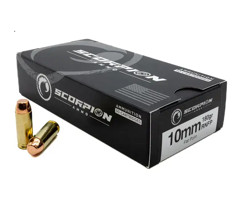 SCORPION AMO 10MM 180GR TMC- RNFP 50RD BOX ( 20 BOXES PER CASE) - Red Team Armory
