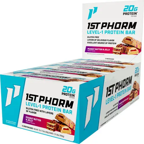 1ST PHORM LEVEL 1 BAR PEANUT BUTTER & JELLY 15 BARS - Red Team Armory