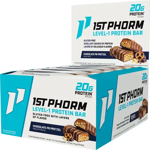 1ST PHORM LEVEL 1 BAR CHOCOLATE PB PRETZEL 15 BARS - Red Team Armory