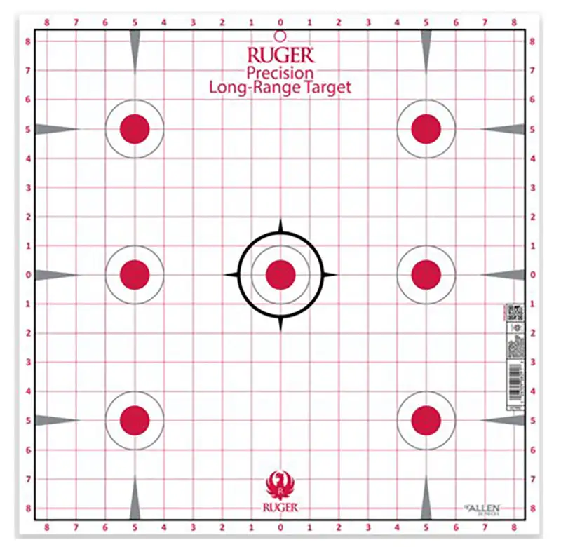 Ruger Paper Tgt 7spot Sightin 17x17 20pk - Allen Company