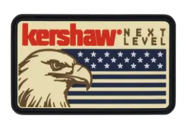 Kershaw Next Level Eagle/Flag PVC Patch - Kershaw Knives