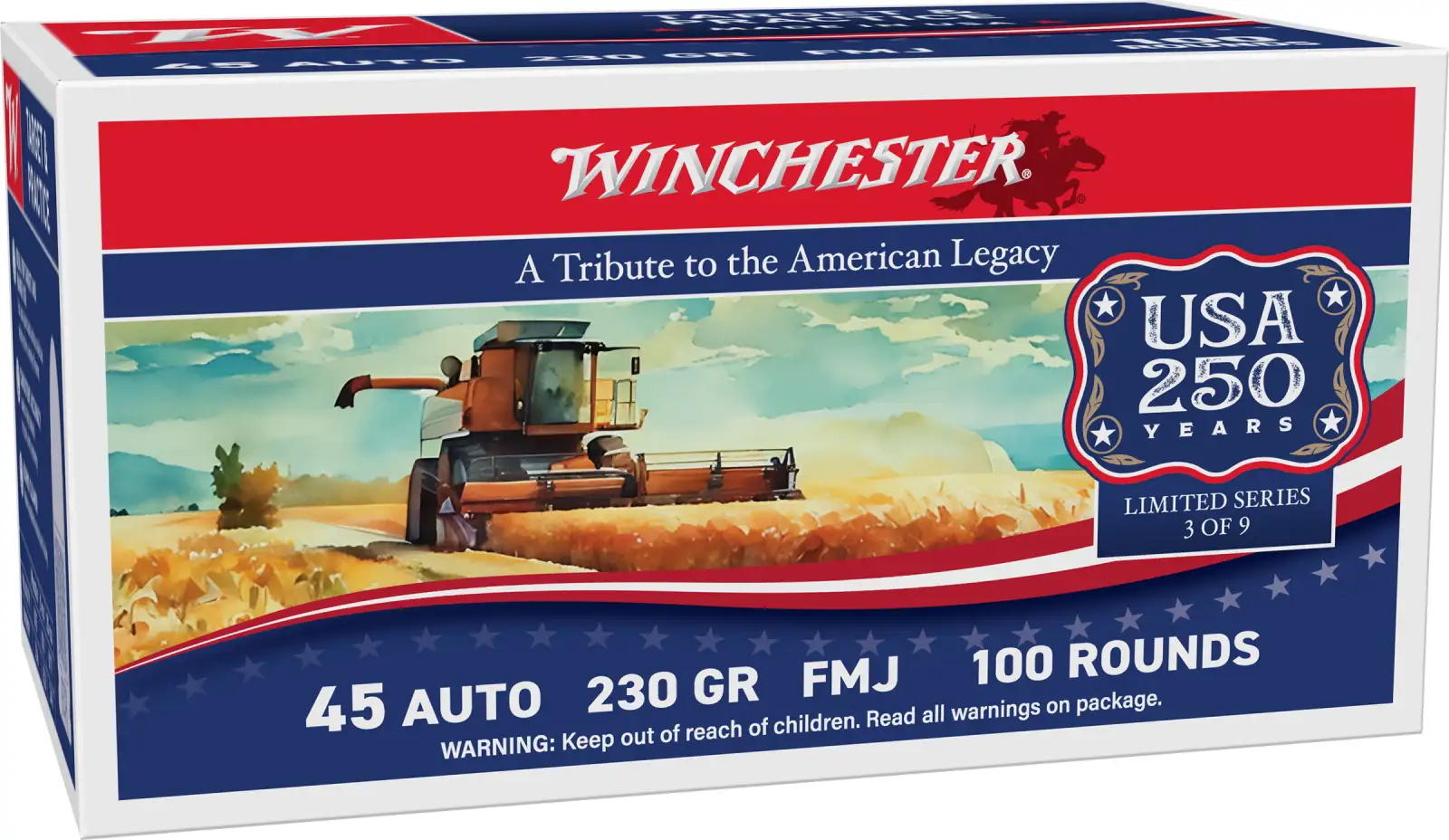 WIN USA 250TH 45ACP 230GR FMJ VP 500RD CASE - Red Team Armory