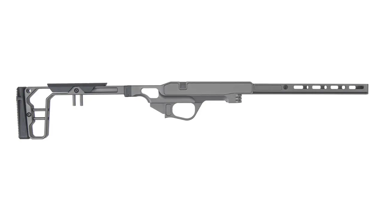 GREY BIRCH LACHASSIS TIKKA T1X CHASSIS-RIGHT HAND- 10IN FOREND/FOLDING STOCK- BB - Red Team Armory