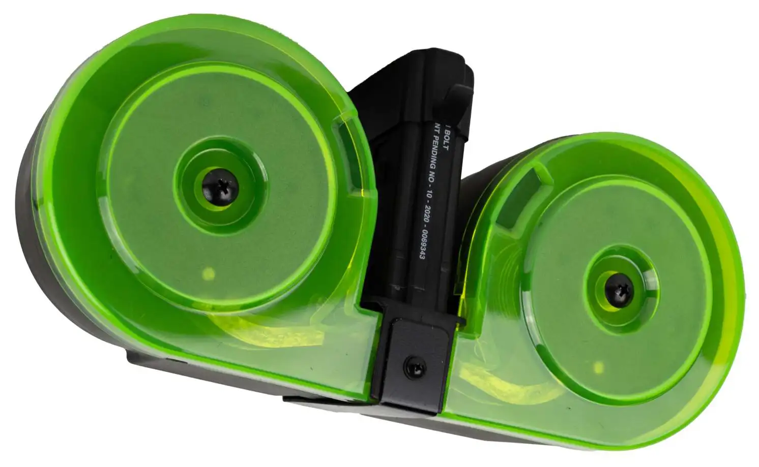 RWB DRUM AR-15 5.56 BLK NEON GREEN 100RD - Red Team Armory