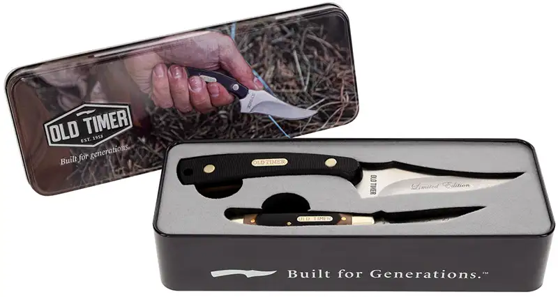 OLDT Sharpfinger& Folder Gift Tin - Old Timer