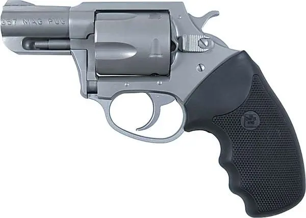 Charter Arms 73520 Mag Pug 357 Mag 5rd 2.20" Ported Barrel, Matte Stainless Steel Cylinder & Frame, Standard Hammer, Finger Grooved Black Rubber Grip - CHARTER ARMS - 357 Magnum | 38 Special