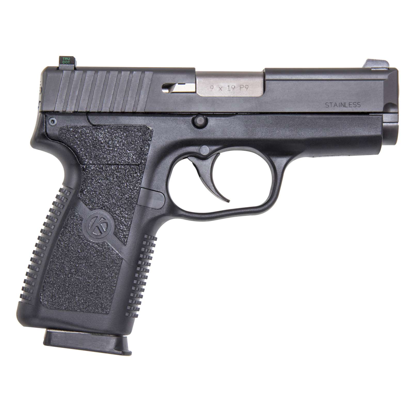 Kahr Arms KP9094N P9 Standard9mm Luger 3.50" 7+1 Stainless Steel Black Poly-img-1