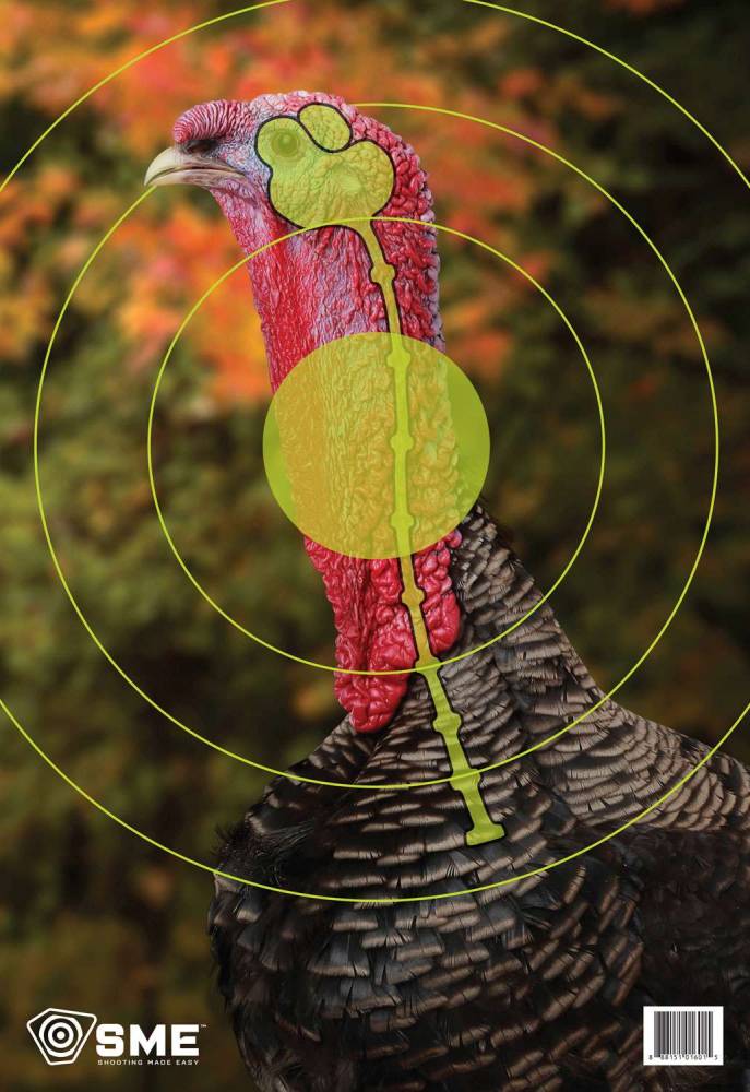 SME SMETRGTRKY Vital Point Hanging Paper Target 12 Turkey 3 Pack US 