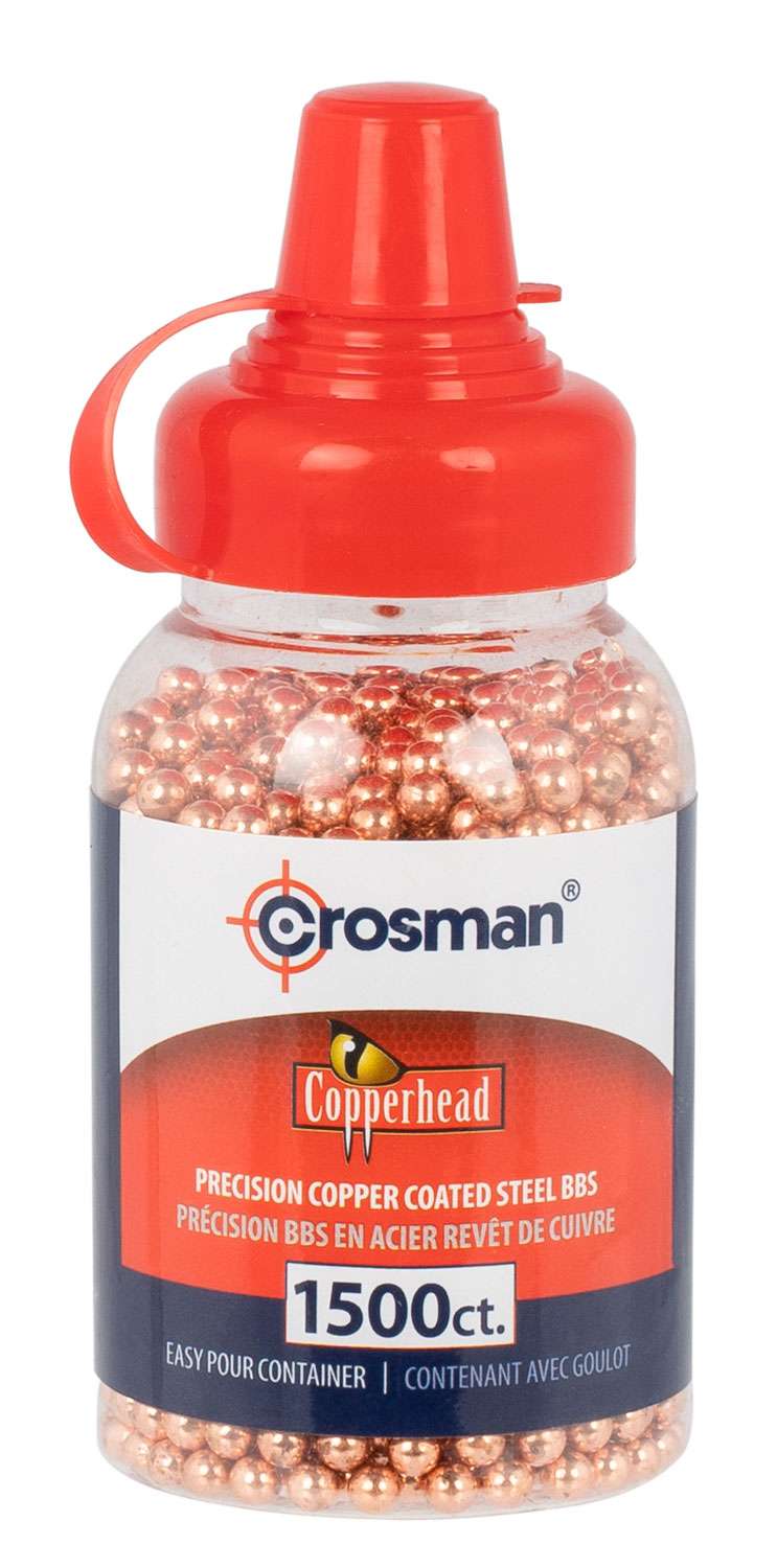 Crosman 0737 CopperHead BBs .177 Copper-Coated Steel 1500 Carton ...