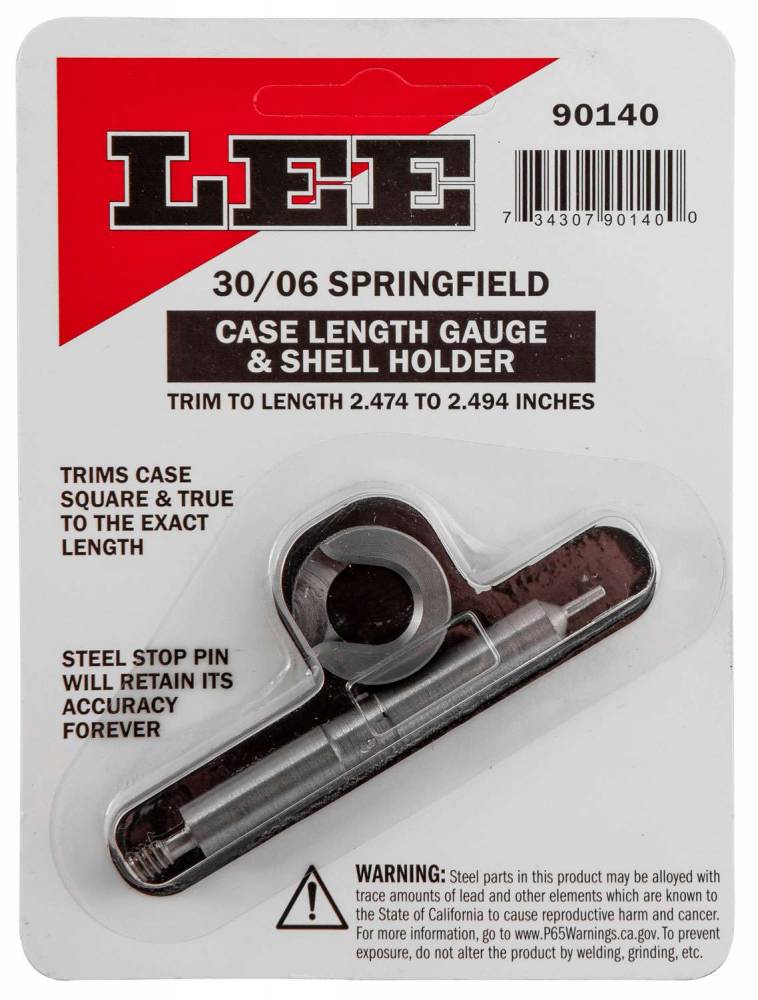 30/06 Springfield Case Length Gauge & Shell holder LEE Precision Inc