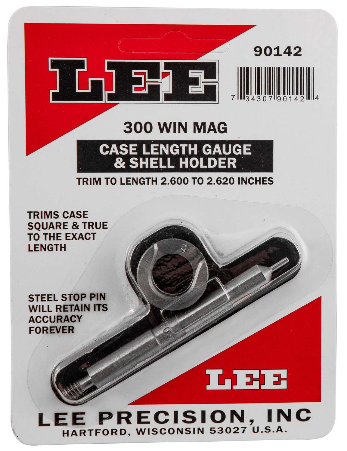 NEW Lee Case Length Gauge and Shellholder 300 Win Mag 90142 