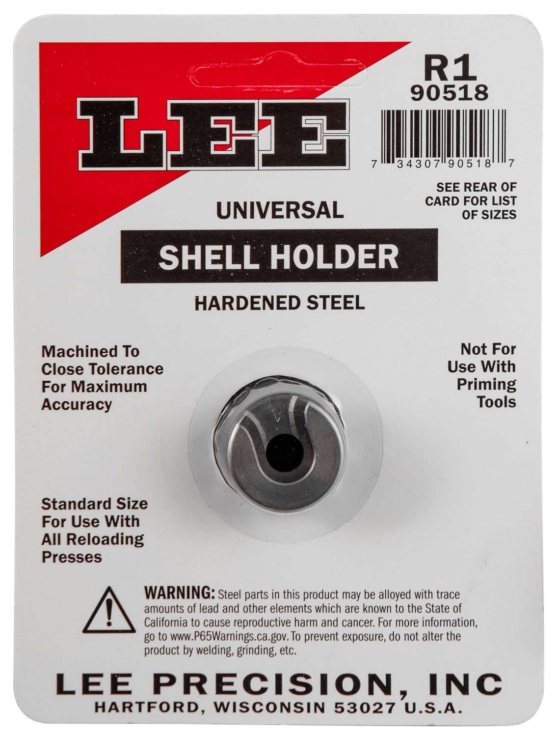 Lee 90518 Shell Holder for 38 Spec/357 Mag Size #R1 