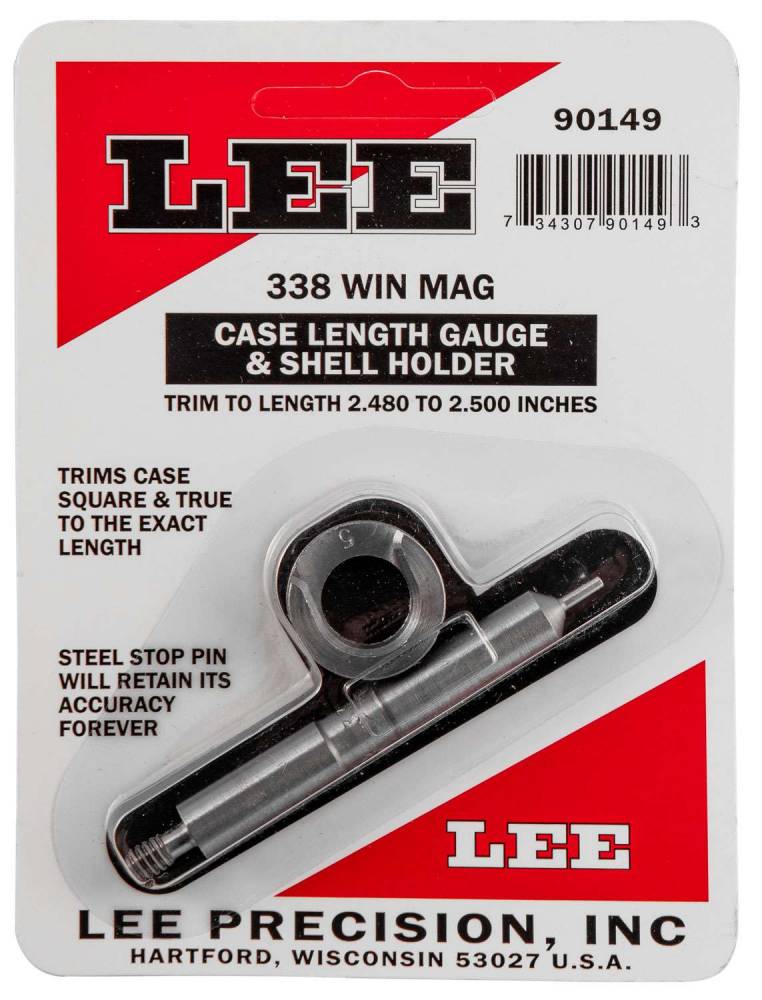 90149 Mag Lee Case Length Gauge/Holder .338 Win 