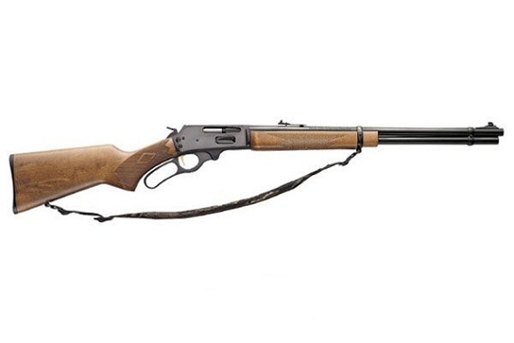 MARLIN 336W RIL 30-30 WIN 20IN BBL SBF RAMP WITH HOOD SIGHTS MATTE BLUED HARDWOOD STOCK 6RD - Marlin