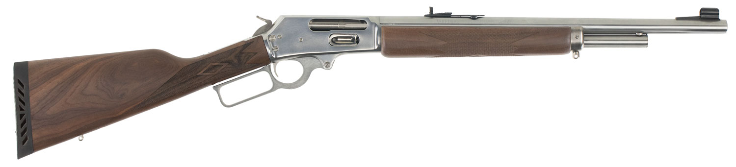 MARLIN 1895GS RIL 45-70 GOV'T 18.5IN BBL SBF RAMP WITH HOOD SIGHTS SS WALNUT SG STOCK 4RD - Marlin