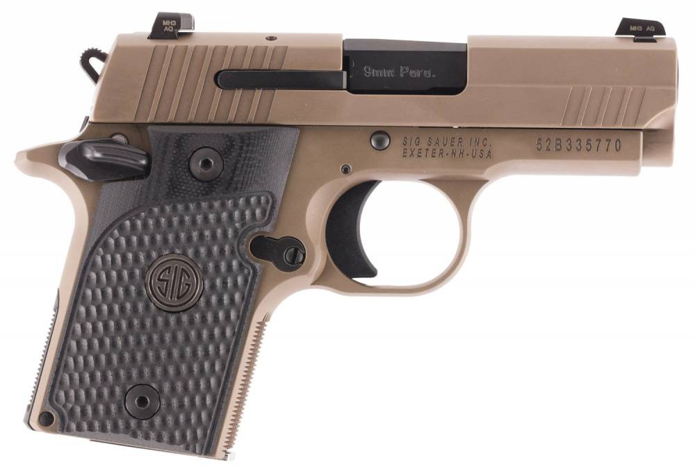 Sig Sauer 9389escpnambi P938 Micro Compact Emperor Scorpion 9mm Luger 350 61 And 71 Flat Dark 6109