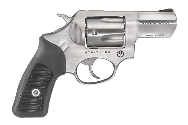 Ruger 5783 SP101 Standard 9mm Luger 2.25" 5 Round Black Rubber Grip Satin S-img-0