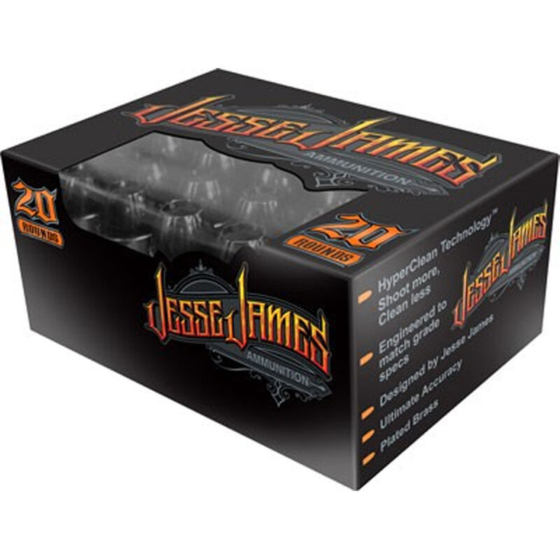 Ammo Inc 45230HPJJ20 Jesse James Black Label 45 ACP 230 gr Hollow Point (HP) 20 Bx/ 10 Cs - Ammo Inc