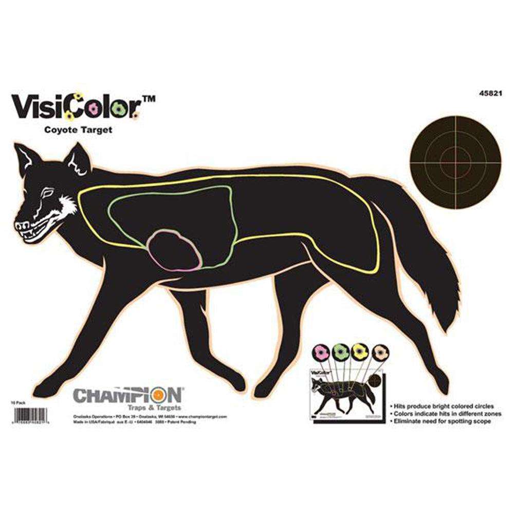 CHAMP VISICOLOR COYOTE (10/PK) - Champion Targets