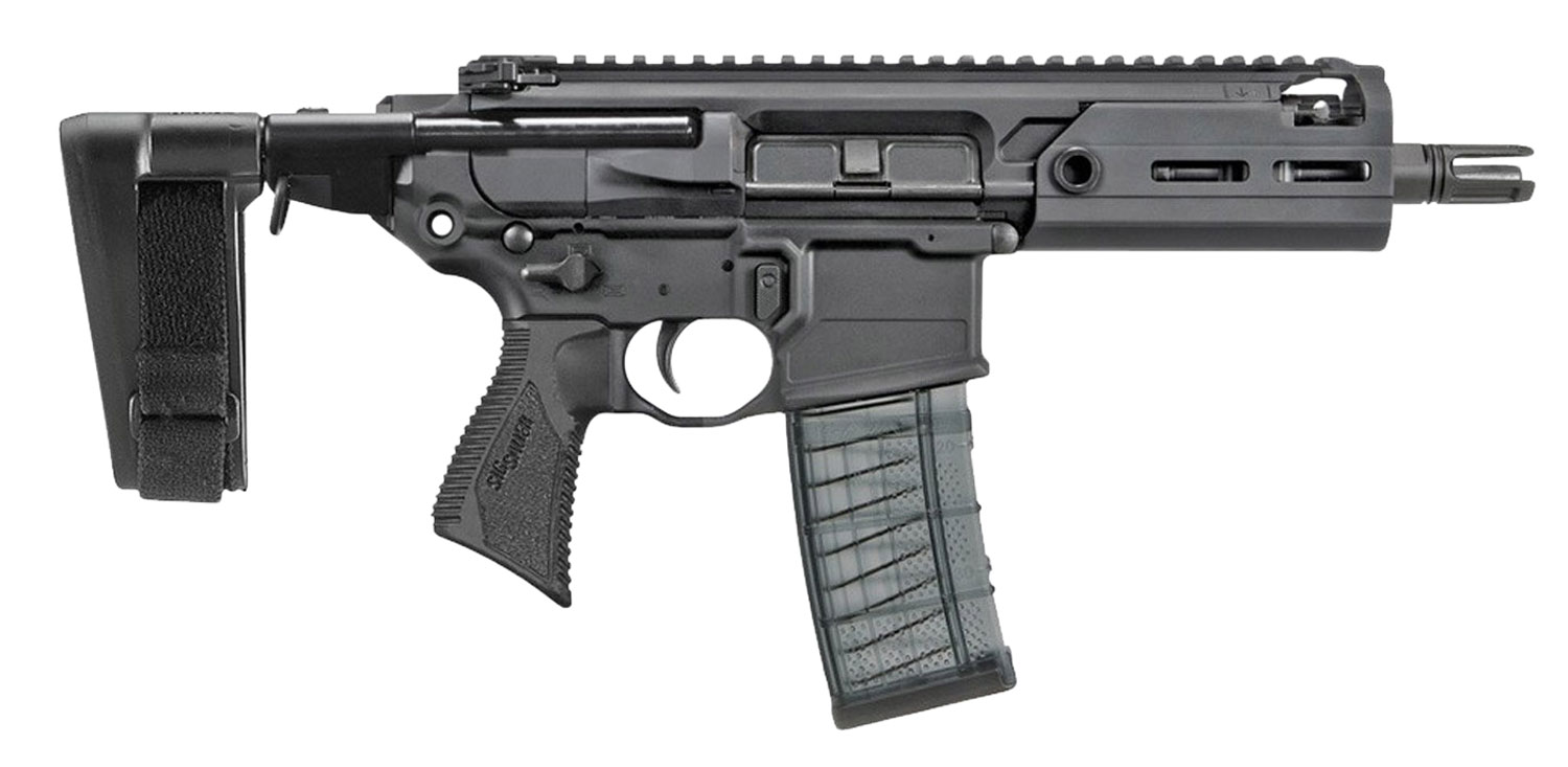 Mcx Rattler Blackout In Position Pistol Brace M Lok Handguard