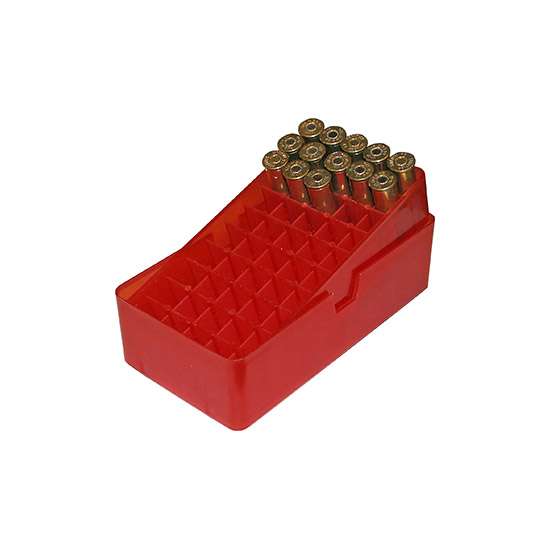 MTM 50 Round Square Hole 41 - 44 Red Slip-Top Ammo Box (E50-45-29) - MTM Case-Gard - 44RM/45LC