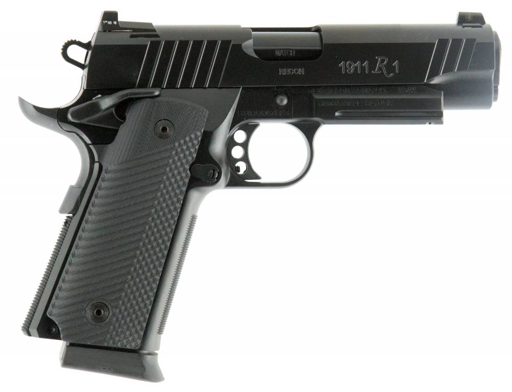 REMINGTON 1911 R1 TACTICAL HGA 45 AUTO THREADED 4.25IN BBL BLACK W G10 VS GRIPS 15RD MAG - Remington Firearms