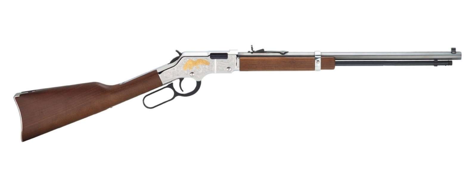 Henry H004GE Golden Eagle Silver Lever Action 22 Short Long LR 16 LR 21 
