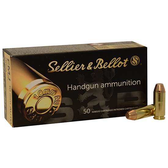 SB 10MM 180GR FMJ 50/20 - Sellier & Bellot