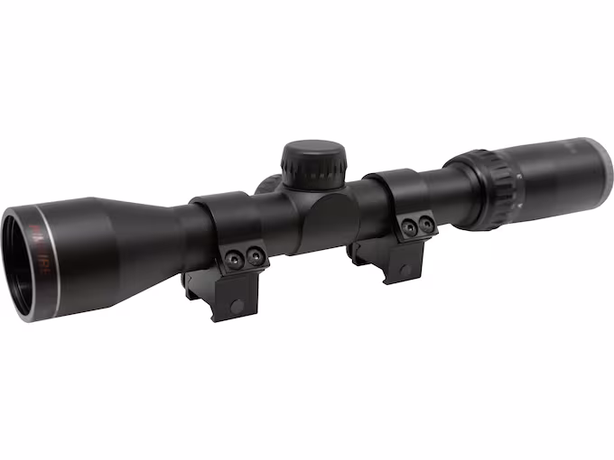 TASCO RIMFIRE SCOPE 2-7X32 BLACK FC W RINGS TRUPLEX RETICLE ( BOX ) 6 PER CASE - Tasco
